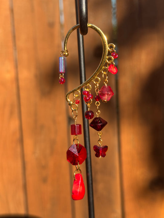 Ruby Ear Cuff